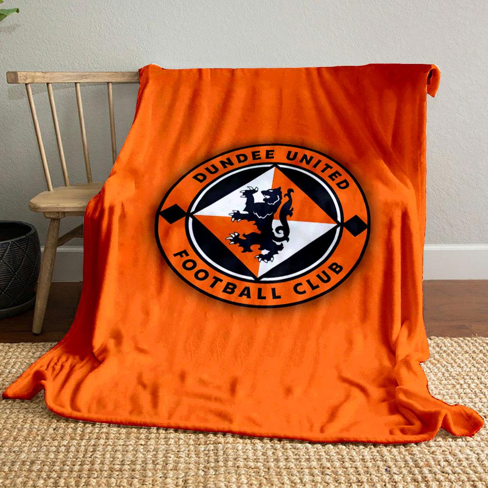 Dundee United Football Club Logo Patterned blanket, flannel, suitable for all seasons, home decor, warm and cozy