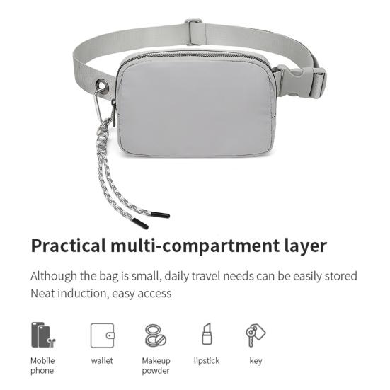 Мини-сумка на пояс с регулируемым ремешком, водонепроницаемая сумка через плечо для женщин и мужчин, спортивная поясная сумка для тренировок, путешествий, бега, походов, велоспорта