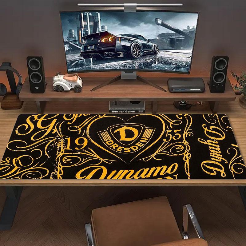 Dynamo Dresden Большой Коврик для Мыши Большой Игровой Коврик для Стола Нескользящий Ноутбук Планшет Большой Коврик для Мыши XXL Коврик Мини ПК Игровой Коврик с Заблокированным Краем