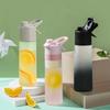 700ml Gradient Sport Water Bottle for Girls Travel Outdoor Use Fitness Water Cup Roomy Spray Bottle BPA Free Drinkware