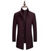 Autumn and Winter Men's Business Woolen Coat Fashion Non-ironing Liner Thickened Woolen Coat Men