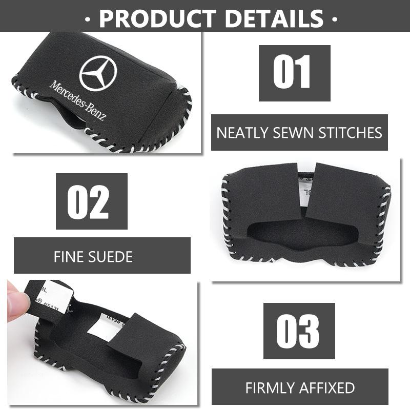 ECLD4 Car Seat Belt Anti Scratch Buckle Protector Cover Accessories For Mercedes Benz W211 W124 W176 W177 C180 C200 C260 C300 GLC CLE