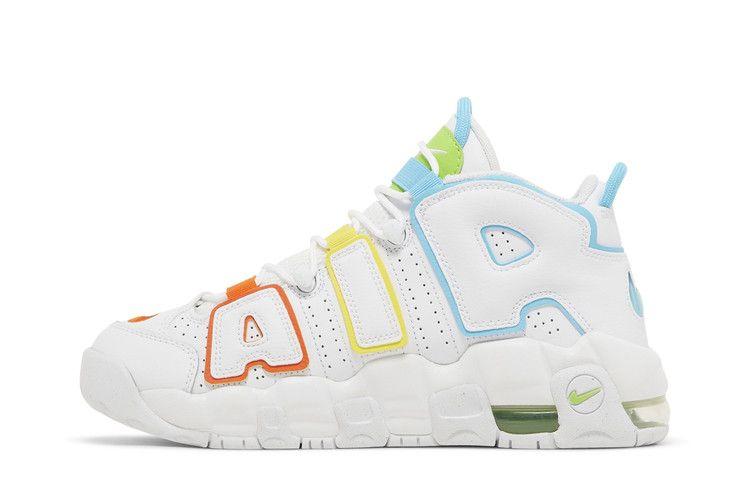 Nike Air More Uptempo White Multi-Color (GS) Sneakers
