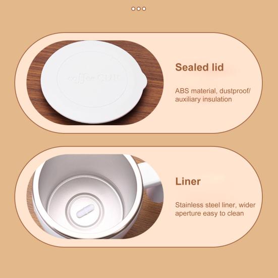Magnetic Self-Stirring Coffee Mug 400ml Electric Stirring Cup with Lid Automatic Mixing