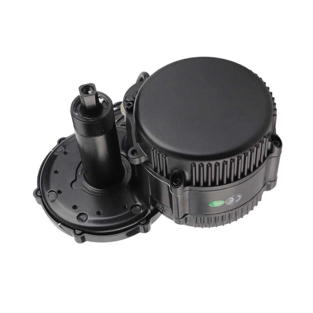 36V 500W Electric Bike Mid Mount Motor Conversion Kit with C961 Black and White Horizontal Panel