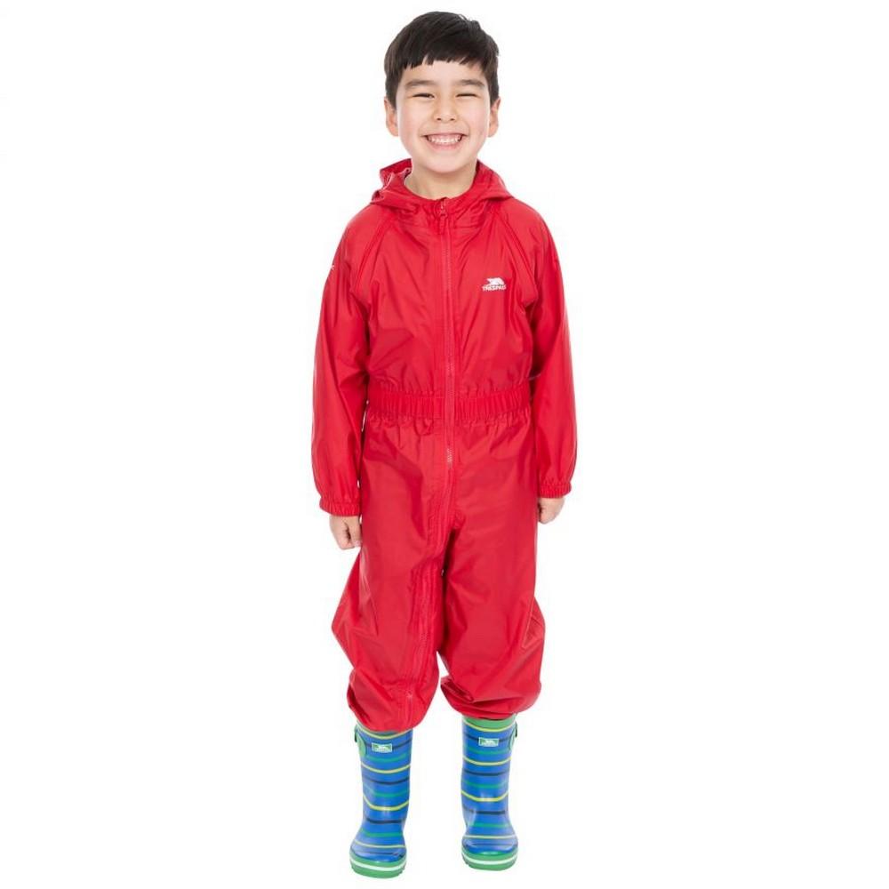 Trespass Childrens/Kids Button Rain Suit