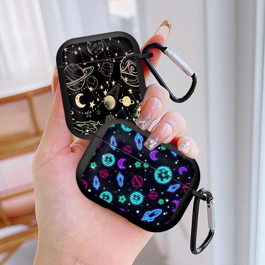 Цветной чехол с принтом Галактики для Airpods 3 4 Pro Pro2 Pro3 2 1 Чехлы для наушников Чехол