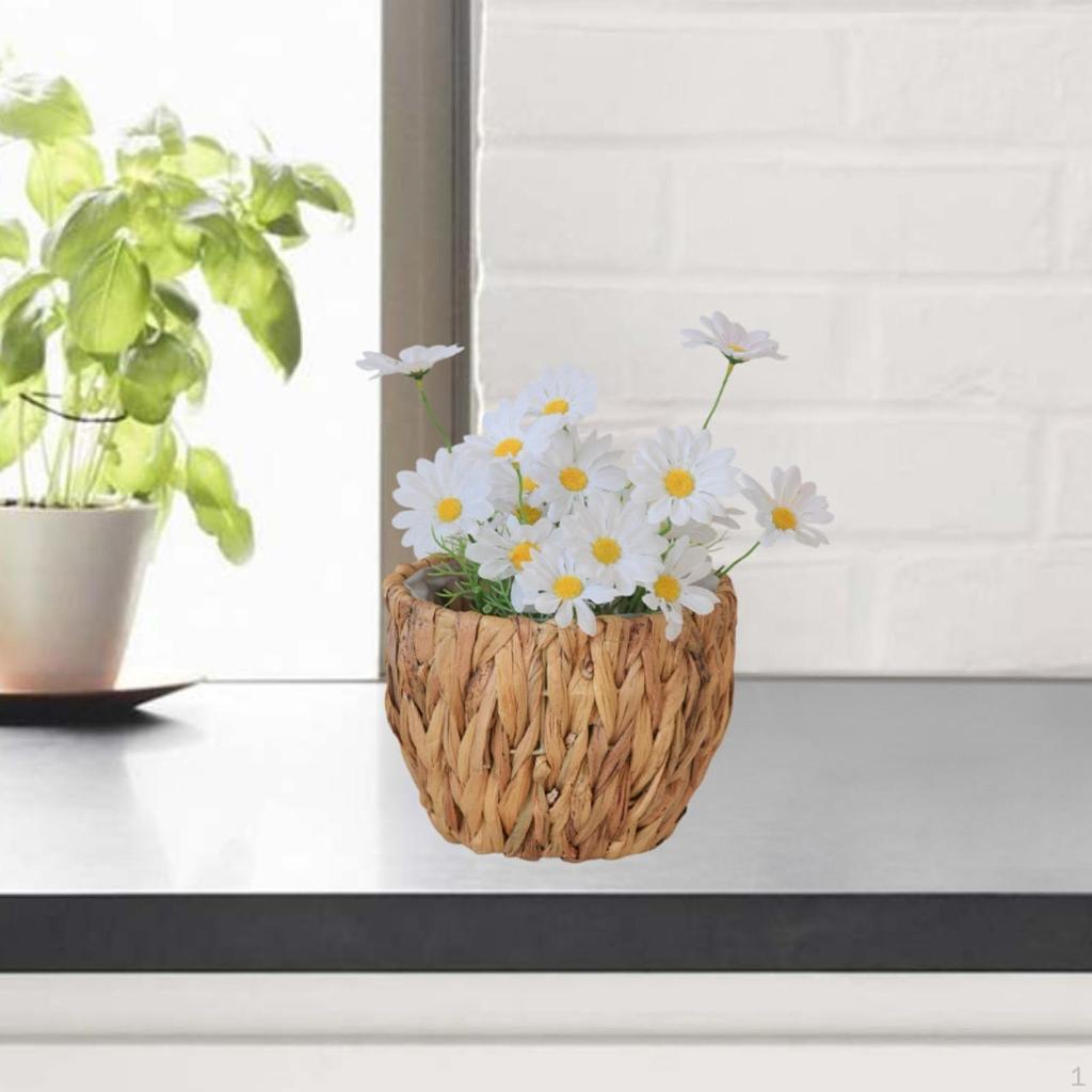 Крышка цветочного горшка, держатель для растений, украшение для показа сухих цветов, плетение искусственных корзин