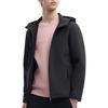 Fila Solid Color Hooded Casual Knit Jacket Men Jackets Black F11M342501F-BK