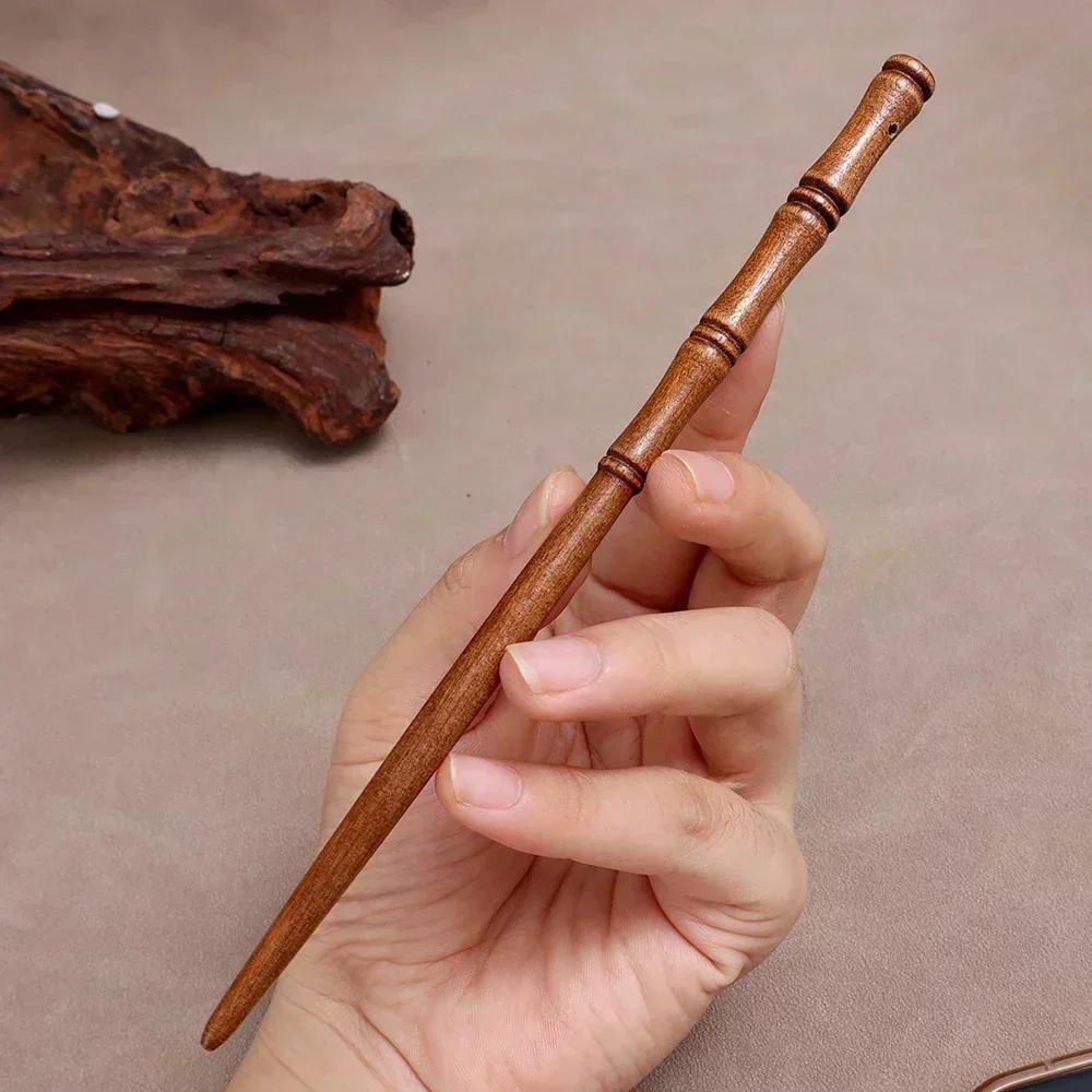 Bamboo Knot Wood Women Girl Chinese Style Tradition Classical Culture Stick Pan Hair Pin Clip Fork Hairpin Wooden Headwear Retro