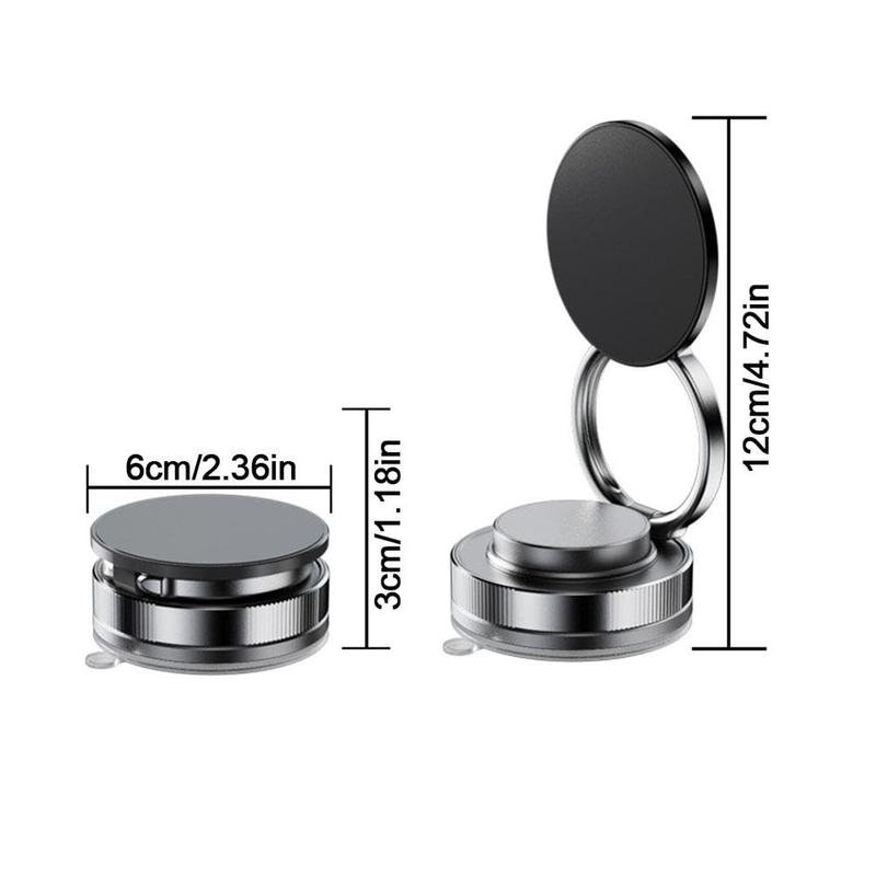 360 Adjustable Vacuum Magnetic Phones Holder Suction Cup Phone Mount for Magsafe Portable Cell Phone Holder for Cars Makeup Gym