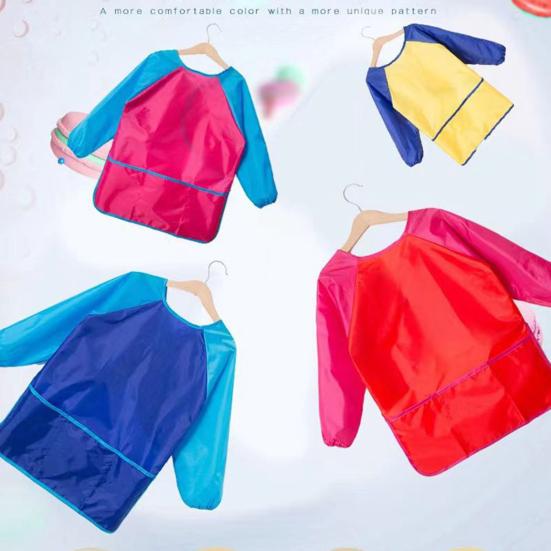 Детский водонепроницаемый художественный фартук Yousheng с длинными рукавами, удобный в использовании универсальный халат для рисования для детей