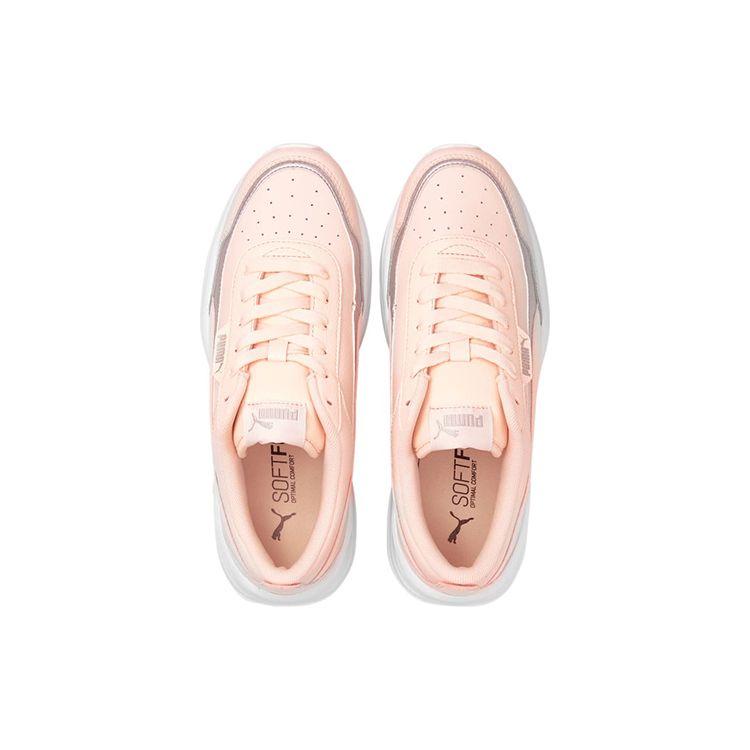 Puma Cilia Mode Synthetic Leather Casual Colorful Low-Top Lifestyle Shoes Women Sneaker Pink White 375732-03