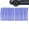 Car Wheel Stickers for Tires, Reflective Rim Strip Stickers | R Car Wheel Hub