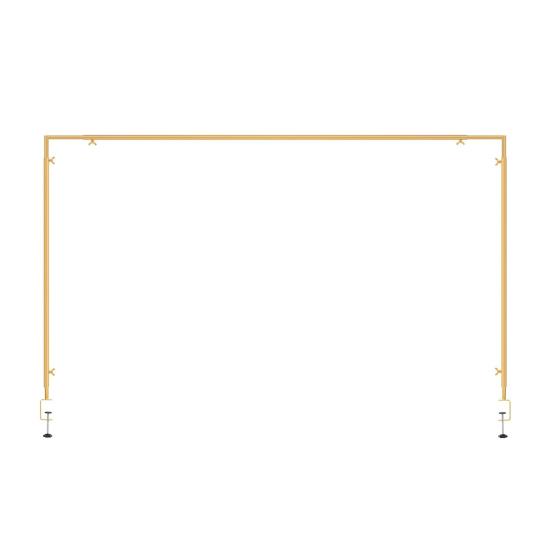 Metal Table Arch Hanging Rod Stand 16"-48'' Tall 31"-98" Length Adjustable Arch Brackets Heavy Duty Decoration Holder for Balloons Ribbons Photos