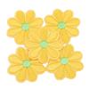 5pcs Embroidered Sew Patches Badges Daisy 4CM for Bag Jeans Hat T Shirt DIY Craft Clothes Decoration