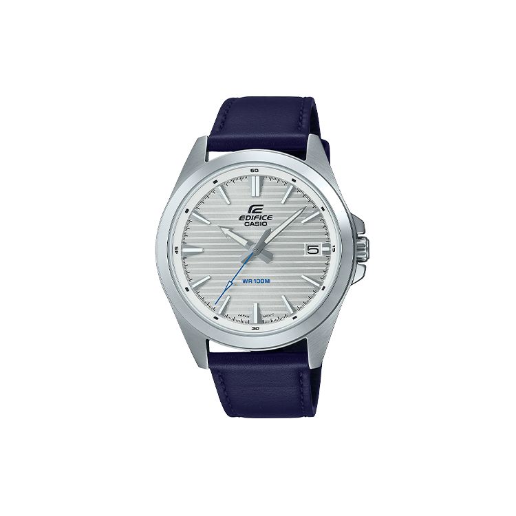 Casio Edifice Series Waterproof Shockproof Sports Quartz Watch Men watches Silver EFV-140L-7AV
