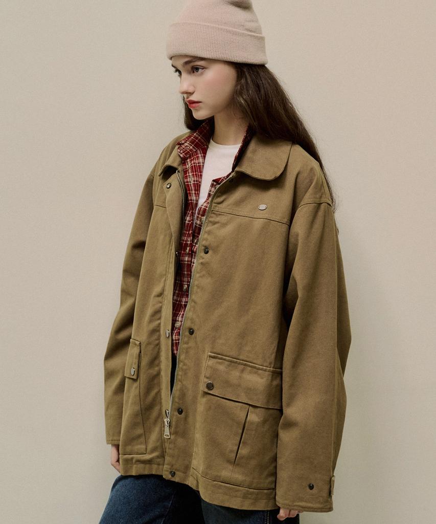 LUSIDA Noah Oversized Cotton Work Jacket_2 Colors