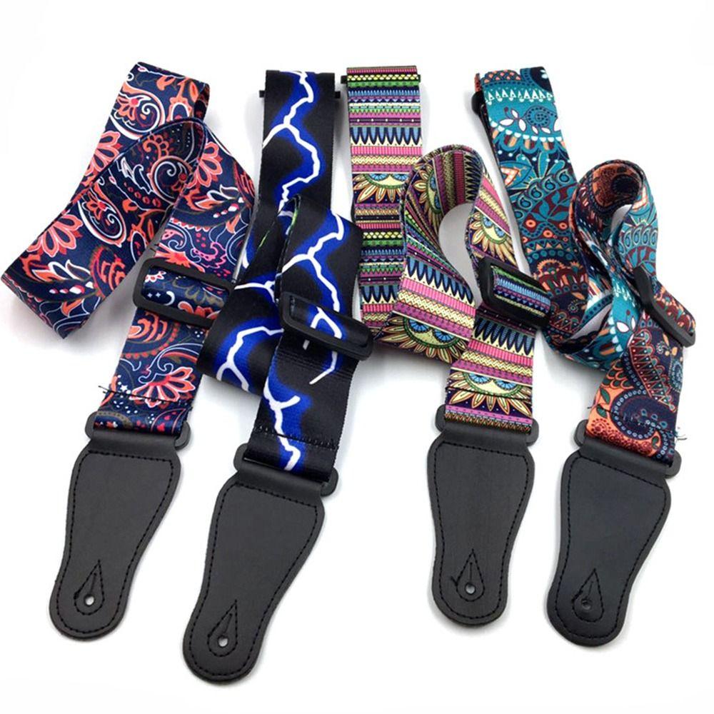 sale Nylon Ethnic Style Adjustable Belt Musical Instrument Straps Guitar Accessories Ukulele Strap