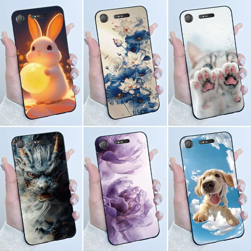 Чехол для Sony Xperia XZ1 G8341 G8342 SO-01K / XZ1 Compact G8441 G8442 SO-02K Эстетичный Роскошный Милый Крутой Мягкий Силиконовый Чехол для Телефона