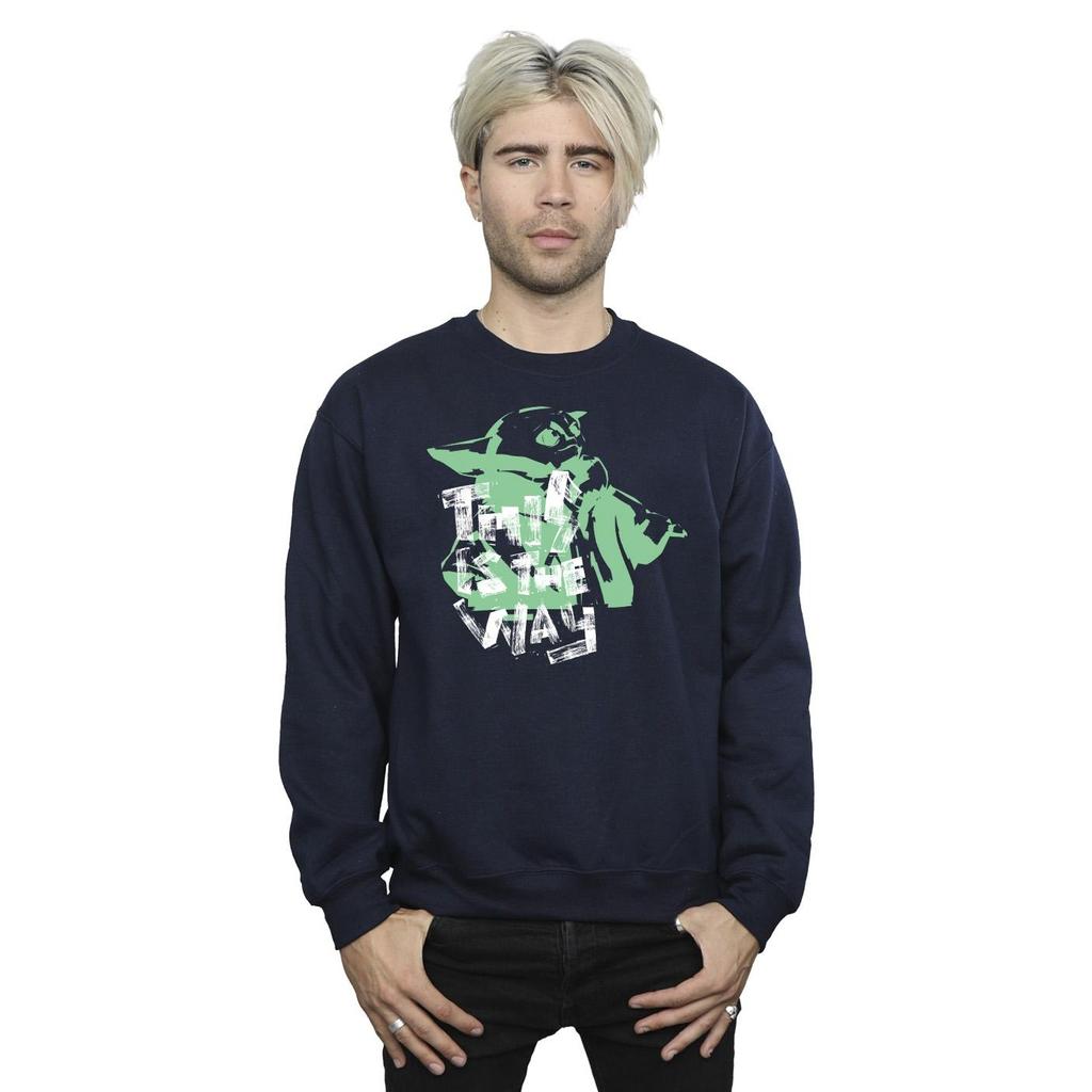 Star Wars Mens The Mandalorian This Is The Way Grogu Sweatshirt
