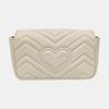 [Pre-Owned] GG Marmont Gold Logo Distressed Quilted Leather Mini Crossbody Bag - Good #9HPOZL