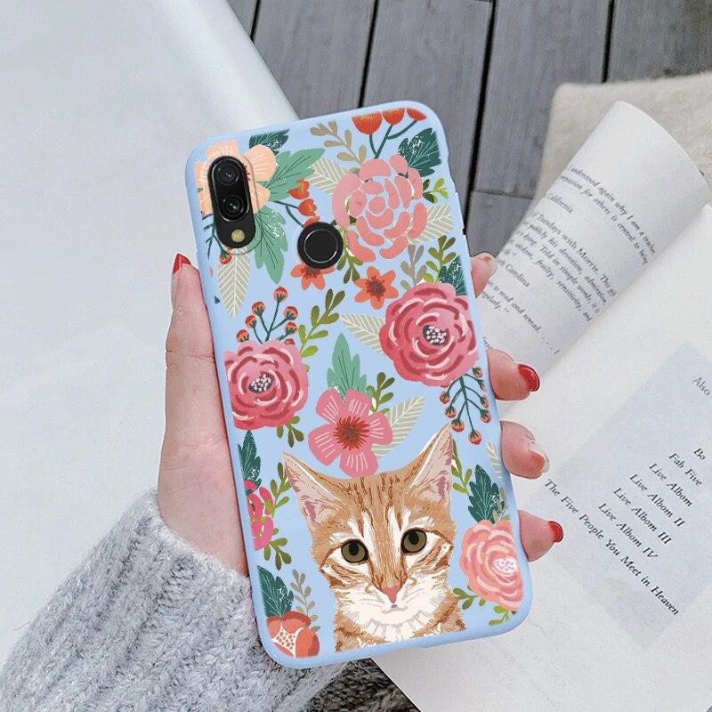 Redmi Note 7 Pro 7S Funda Rainbow Heart Vintage Flowers Leaves Чехол для телефона Мягкий силиконовый чехол-бампер для Xiaomi Redmi Note 7 Противоударная защитная сумка
