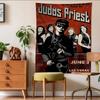 Аниме-гобелен с изображением группы JJudas P Priest, гобелен в стиле хиппи с цветочным рисунком, настенный декор для общежития, украшение для дома.