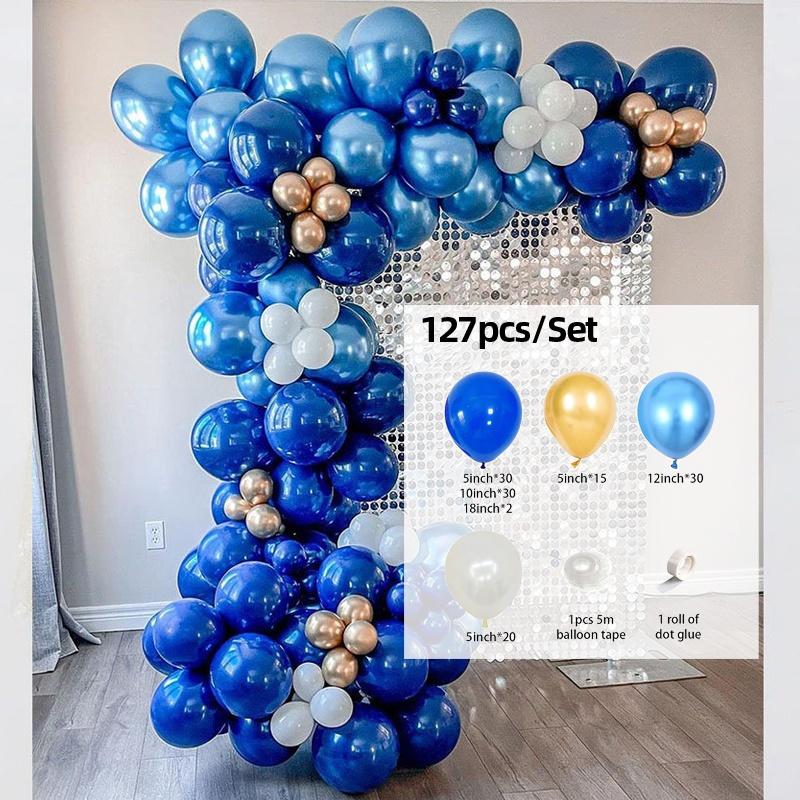 Baby Shower Decorations Macaron White Pink Blue Gold Balloon Arch Kit Wedding Birthday Boy Or Girl Gender Reveal Party