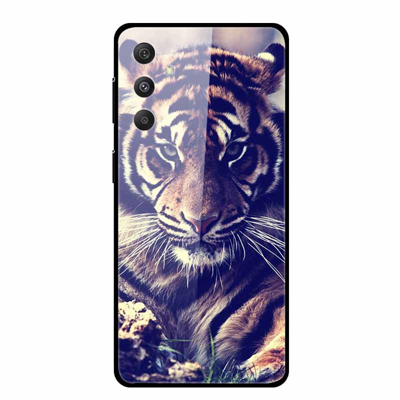 Tempered Glass Case For Samsung Galaxy A55 5G Glass Case Hard Back Cover Soft Bumper For Samsung A55 Case A 55 Phone Cover Coque