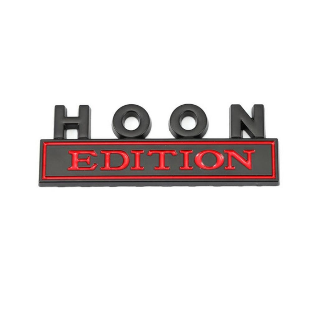 1Pc 3D Metal HOON Edition Logo Car Front Grille Badge Side Fender Rear Trunk Emblem Sticker Decal