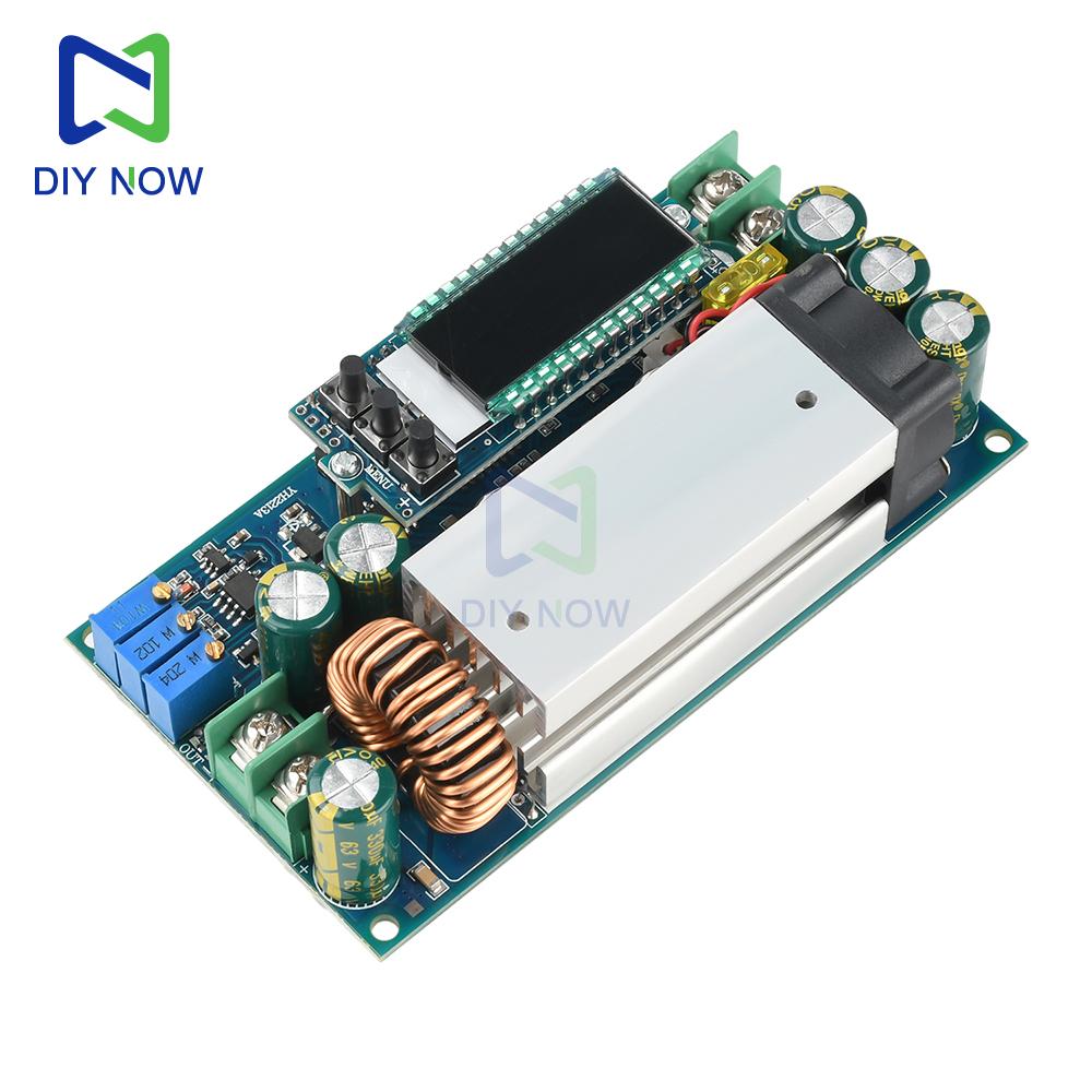 DC 9-50V 15A Регулируемый понижающий модуль с ЖК-дисплеем Солнечный MPPT понижающий модуль зарядки Постоянное напряжение Постоянный ток Модуль на печатной плате