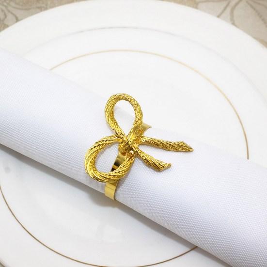 6Pcs Wedding Party Napkin Rings Vibrant Color Metal Napkin Buckles Dining Table