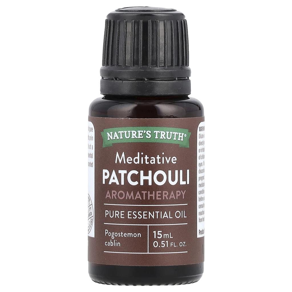 Nature's Truth Pure Essential Oils, Meditative Patchouli, 0.51 Fl Oz (15 Ml)