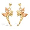 [B2393] - Gold Plated 'Tinker Bell' Champagne Gold Earrings - 19 Mm