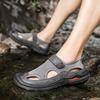 Men's Tide Summer New Style Leather Toe Cap Outdoor Leisure Sports Hollow Breathable Sandals Beach Shoes Handmade Mesh Men Shoes