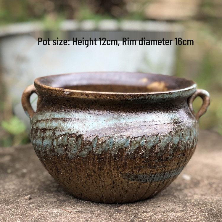 Специальное предложение: Высокий ретро-керамический цветочный горшок для суккулентов или зеленого редиса