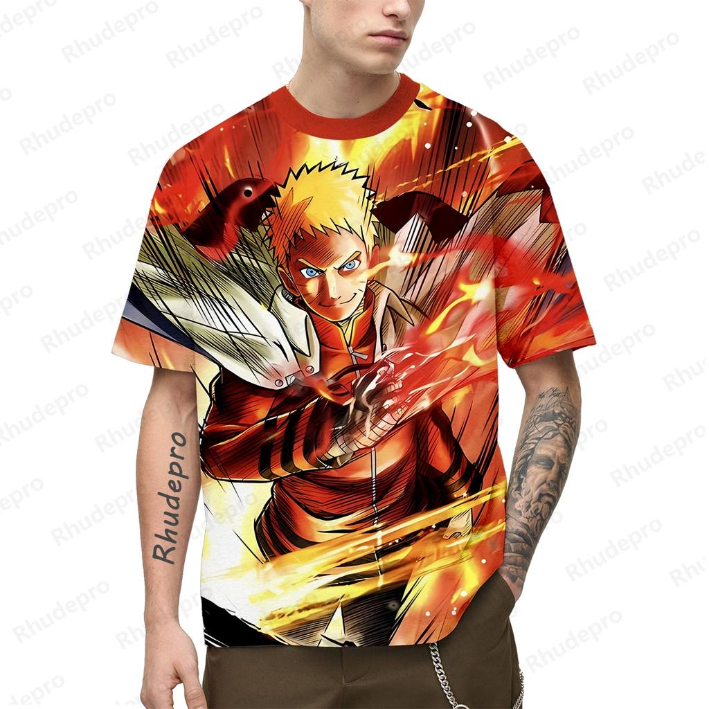 Uchi Haba T-shirt Short Sleeve Clothing Naruto High Quality Gift Fashion Y2k Clothes Trend Anime Shirts Streetwear