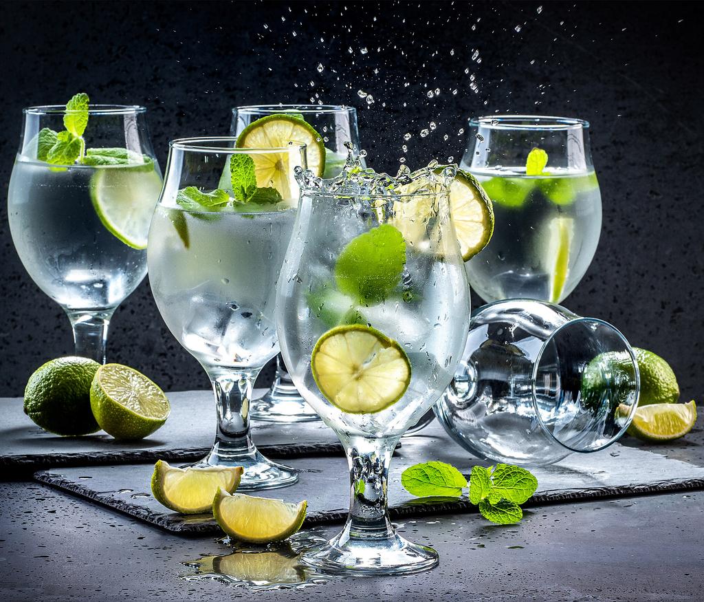 KADAX 6x Glasses for Drinks Beer Gin Tonic Set of Glasses