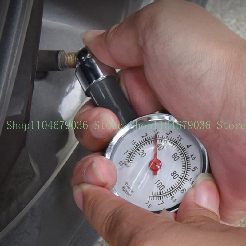 652F Accurate Air Pressure Tire Gauge 0-100PSI Air Meter Tester for Truck Car Bike Tire Measurement Pressure Gauge