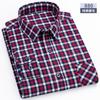 Свободная мужская клетчатая рубашка S~6XL, с длинным рукавом, на осень-весну, мягкая, стандартного кроя, 100% хлопок, байковая, повседневная одежда для мужчин