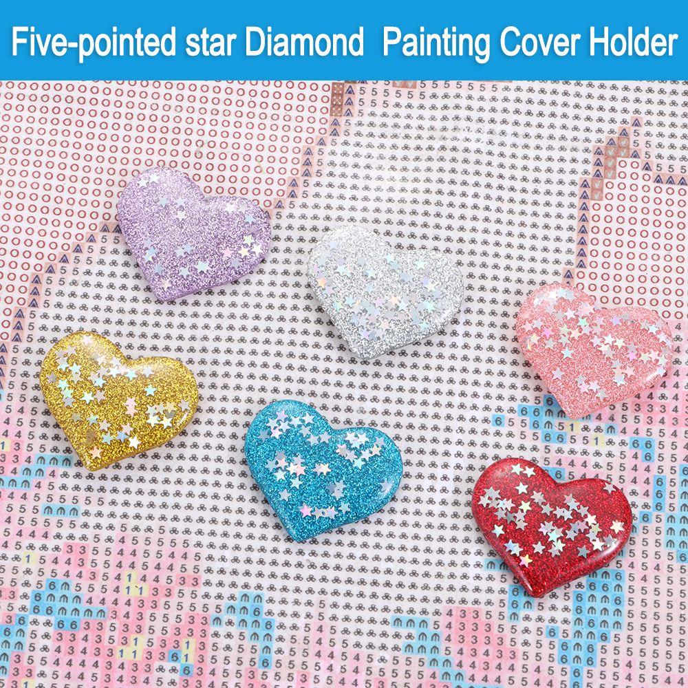 Многофункциональный инструмент для алмазной живописи, магнитная крышка, сердечник в форме сердца, держатель для алмазной живописи