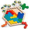 Pattern Cognitive Wooden Geometry Puzzle Toys Interactive Jigsaw Puzzle Board Birthday Gifts