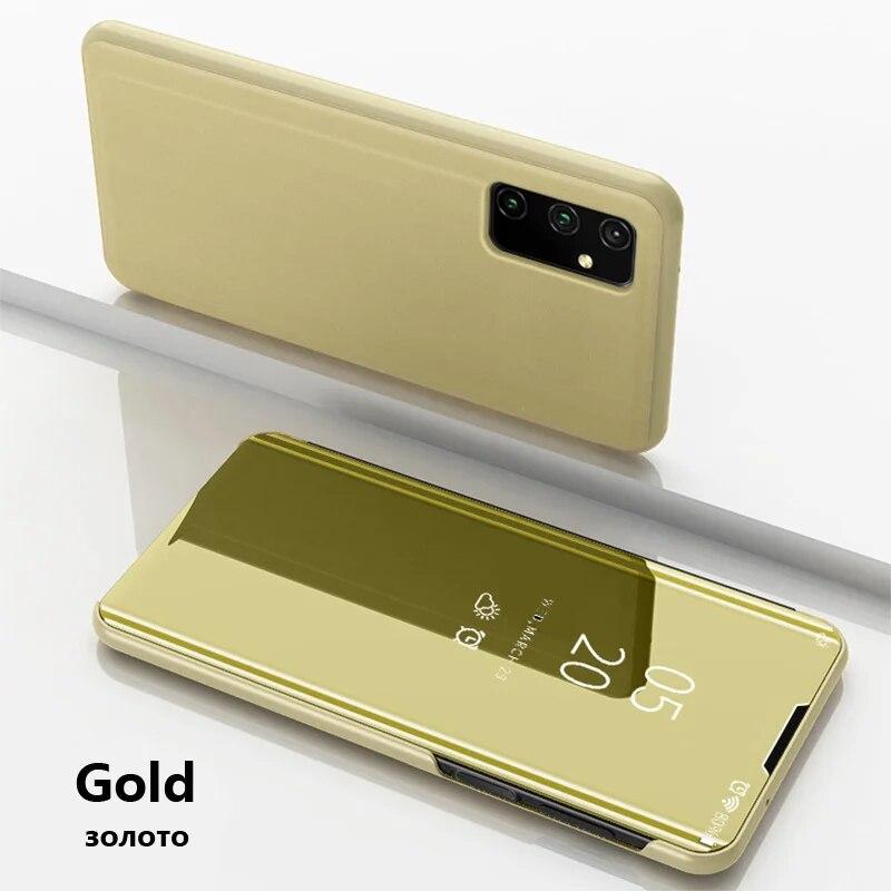 Умный зеркальный раскладной чехол для телефона Huawei P30 P20 P40 Lite Pro Y7 Y6 Y9 Prime P Smart 2019 Mate 30 Honor 20 10 8A 10i 9X