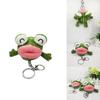Adorable Green Plush Frog Keychain Cute Cartoon Stuffed Toy For Girls Gift