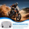 Universal Motorcycle Windshield Extension Adjustable Spoiler Clamp-On Windscreen Deflector Front Accessories Modification