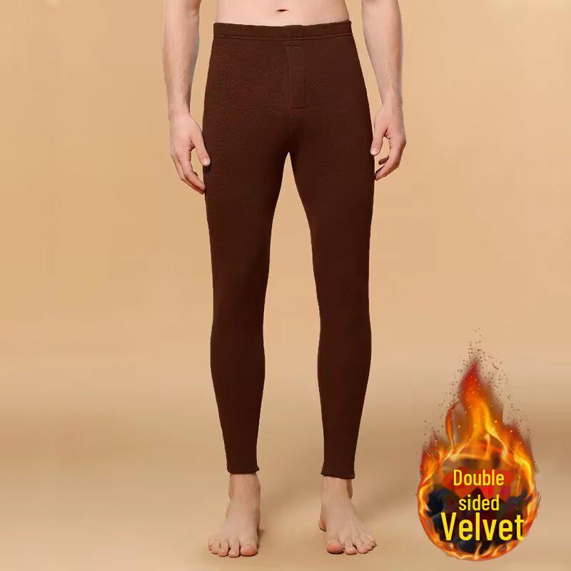 Men's Autumn/Winter Thick Thermal Bottoms - Versatile, Casual, Plus Velvet Cuffs
