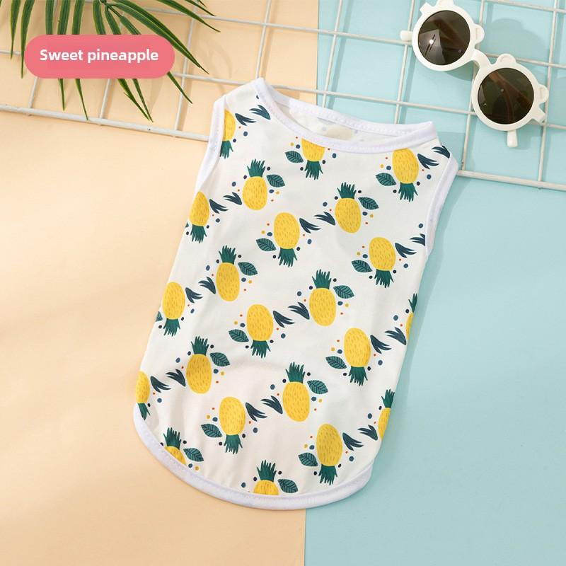 Одежда для щенков, собак и кошек, мультяшный осенний милый жилет, удобный жилет с принтом