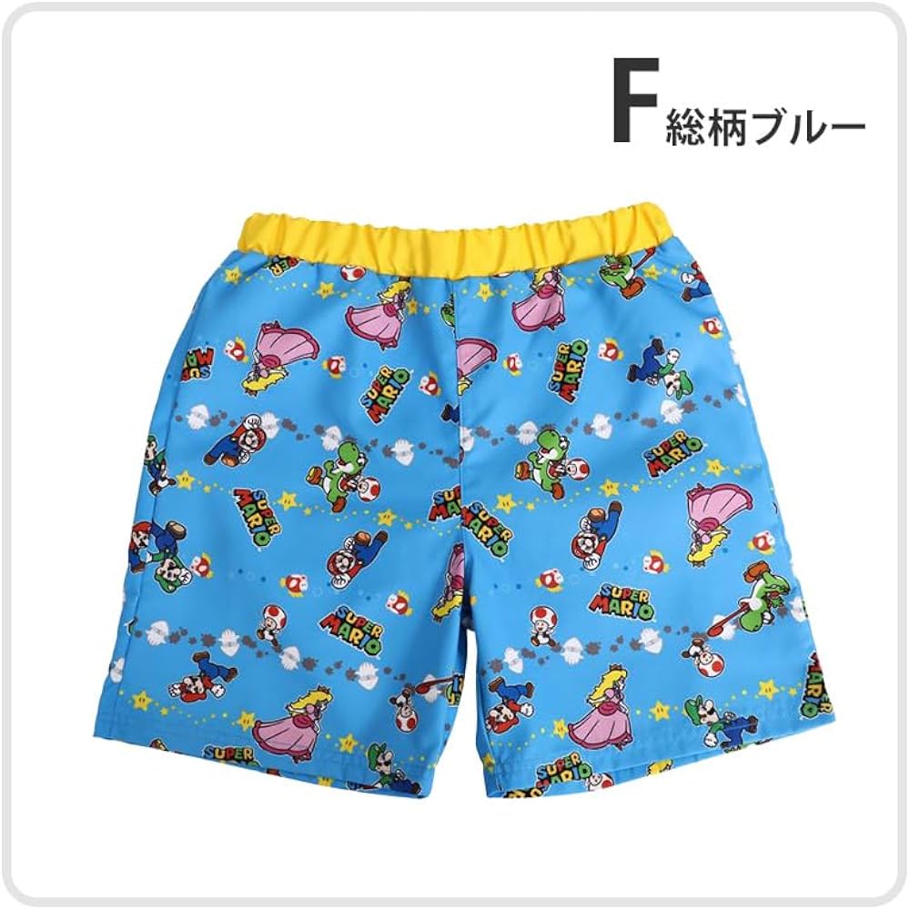 [Irene] Swimsuit Boy Kids Sea Pan Surf Pants Super Mario Character Junior 130cm E: Total Pattern ...
