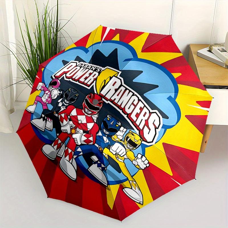 1pc Power Rangers Heroes Windproof Automatic Windproof Umbrella, Lightweight for Women/Men, Perfect Christmas Gift a0811228